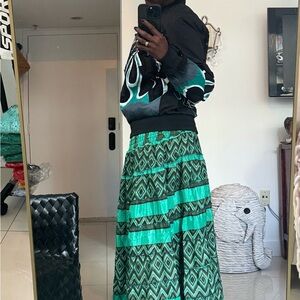 1 of 1 Kezia Boho Hi-Low Tasseled Skirt